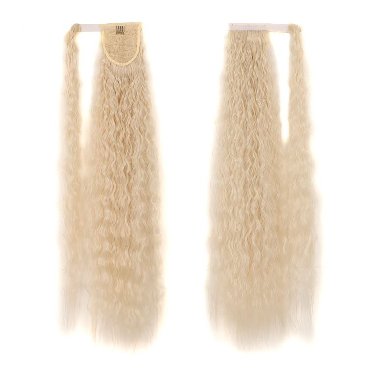 MST8568 Invisible Adhesive Bandage Wigs Corn Perm Long Ponytail Wigs