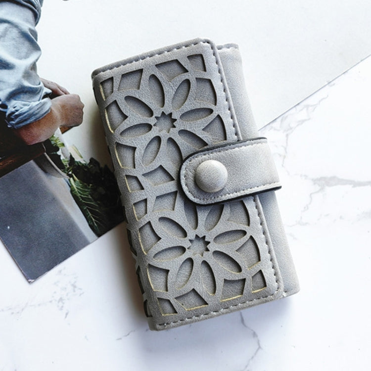 PU Multi-functional Triple Fold Buckle Women Key Bag