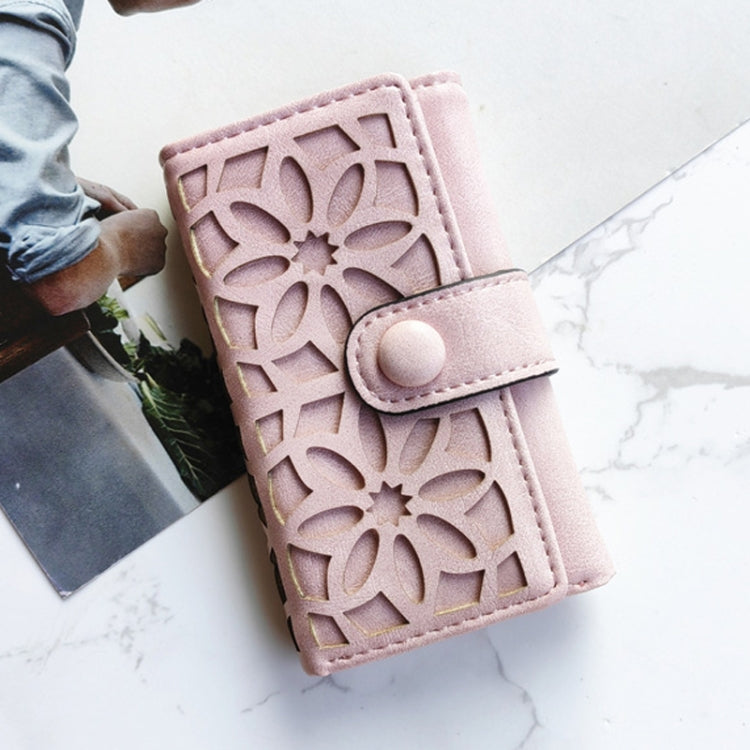 PU Multi-functional Triple Fold Buckle Women Key Bag