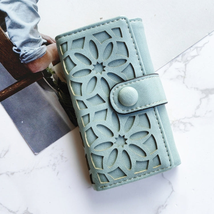 PU Multi-functional Triple Fold Buckle Women Key Bag