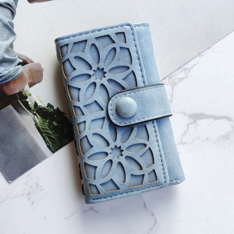 PU Multi-functional Triple Fold Buckle Women Key Bag