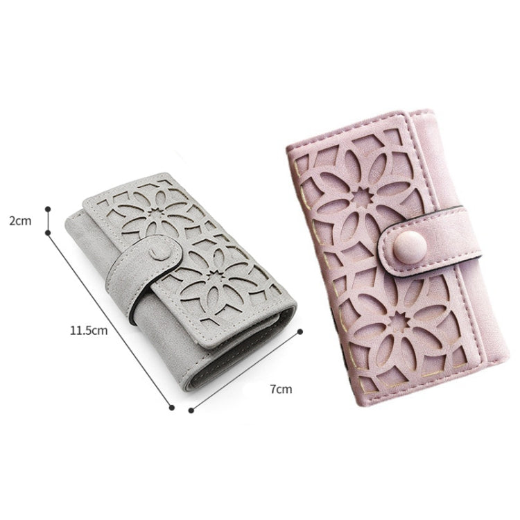 PU Multi-functional Triple Fold Buckle Women Key Bag