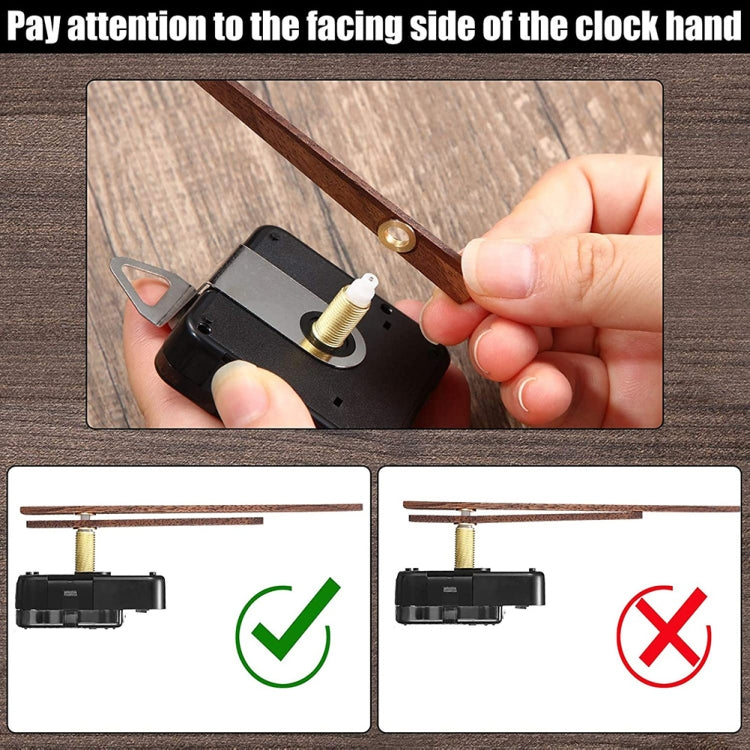 Quartz Clock Dial Repair Kit DIY Wall Clock Parts,Spec: