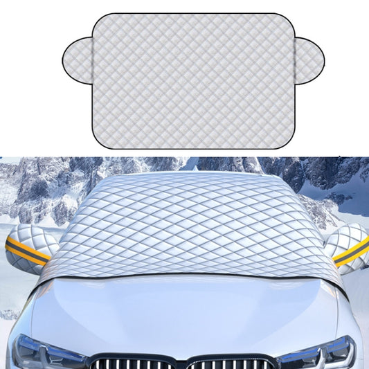 SUITU R-3945 Car Winter Front Glass Snow Shield Defrost Sunshade Thickened Car Clothing, Style:, Non-magnet Clip Door, Non-magnet With Earmuffs, 5 Magnets With Earmuffs, Non-magnet Three Layers Thickened, 12 Magnets Three Layers Thickened
