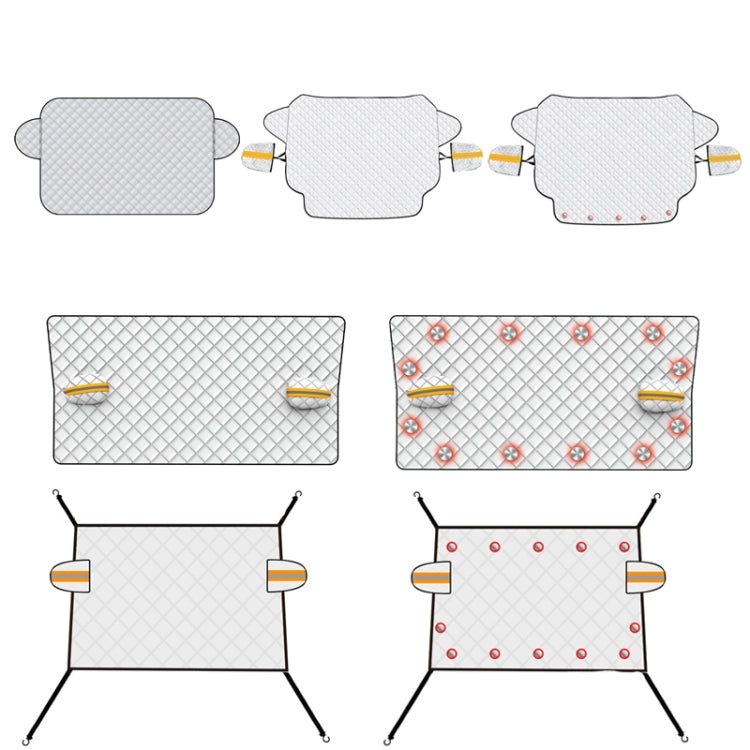 SUITU R-3945 Car Winter Front Glass Snow Shield Defrost Sunshade Thickened Car Clothing, Style: