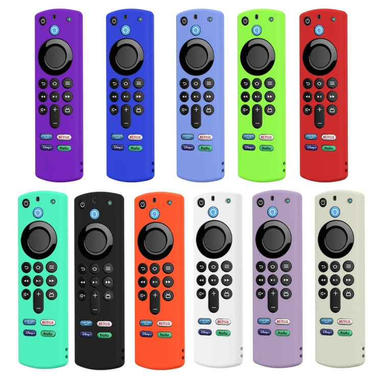2 PCS Y27 For Alexa Voice Remote 3rd Gen Silicone Non-slip Protective Cover