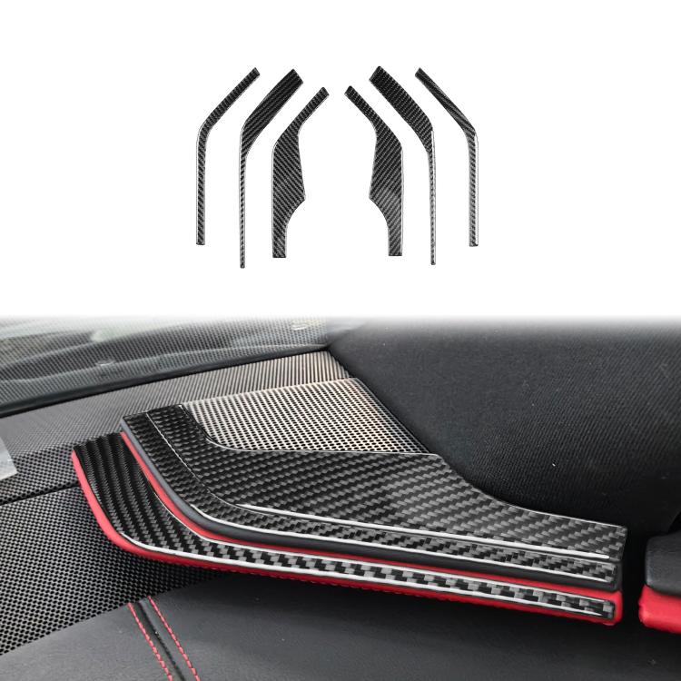 For Chevrolet Corvette C8 6pcs /Set Inner A-Pillar Speaker Sticker
