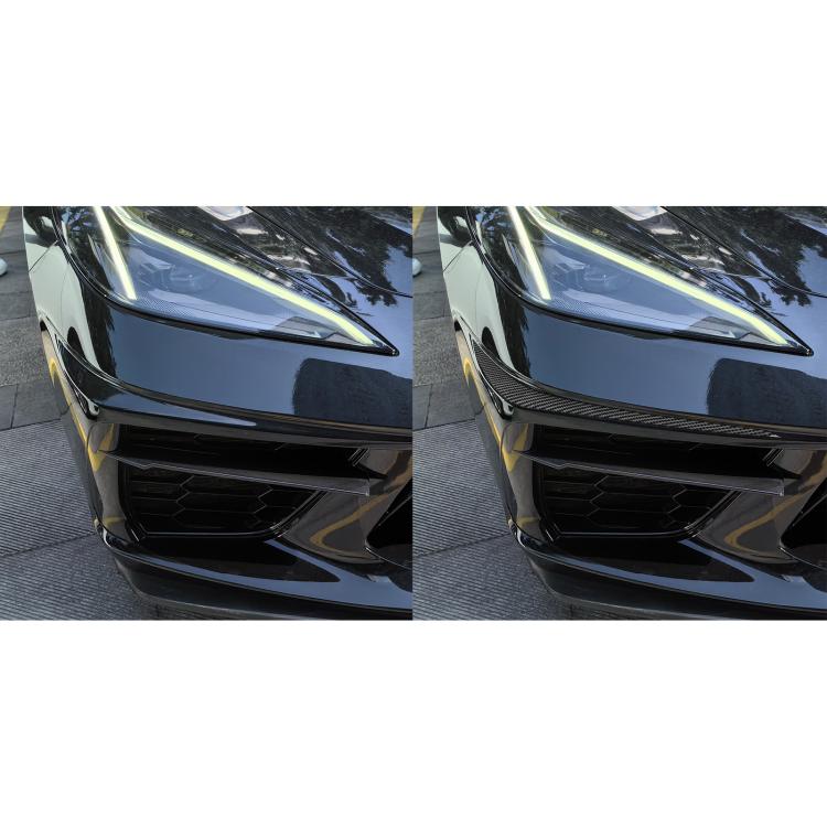 For Chevrolet Corvette C8 2pcs /Set Bumper Lip Decorative Sticker