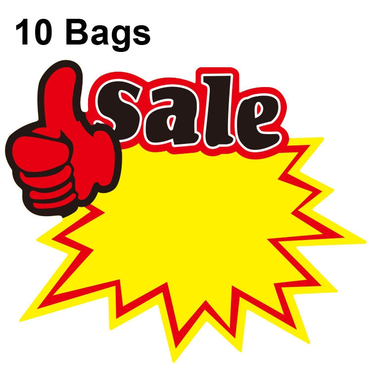 10 bags 25x19cm Explosion Sticker Product Price Tag Supermarket Price Label