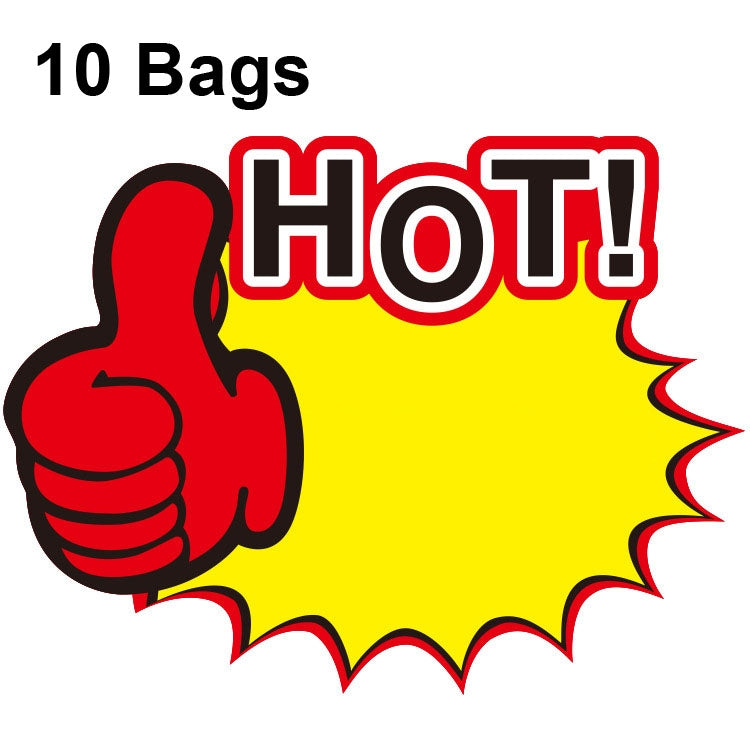 10 bags 25x19cm Explosion Sticker Product Price Tag Supermarket Price Label