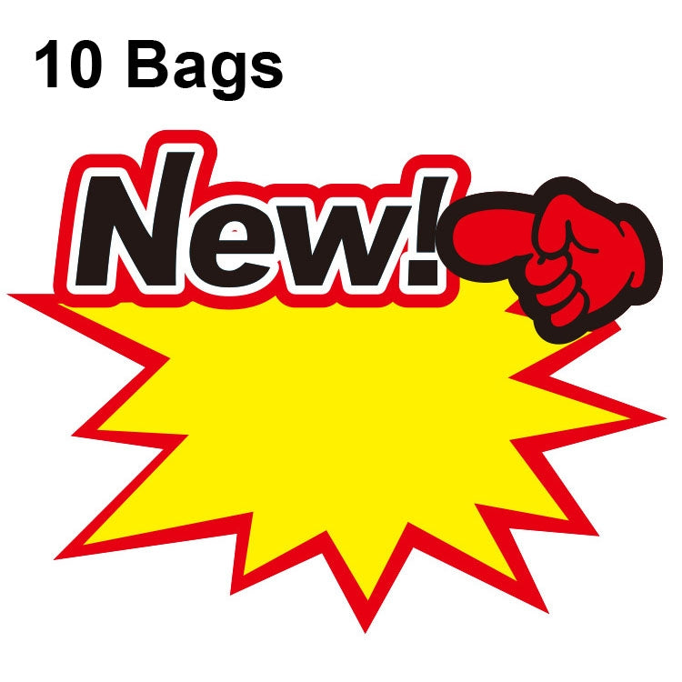 10 bags 25x19cm Explosion Sticker Product Price Tag Supermarket Price Label