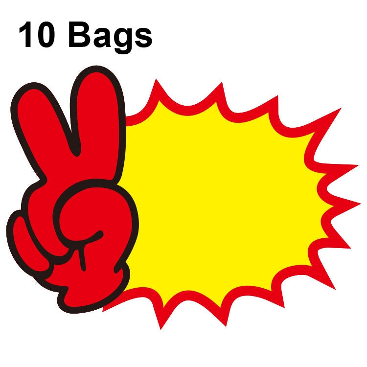 10 bags 18x14cm Explosion Sticker Product Price Tag Supermarket Price Label