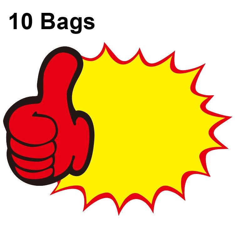 10 bags 18x14cm Explosion Sticker Product Price Tag Supermarket Price Label