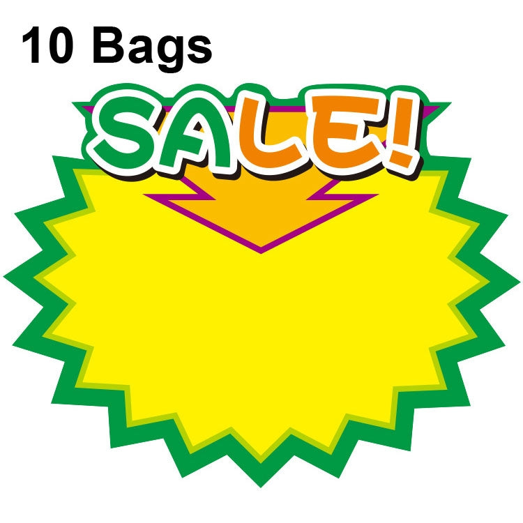 10 bags 9x7cm Explosion Sticker Product Price Tag Supermarket Price Label