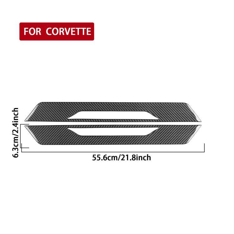 For Chevrolet Corvette C8 2pcs /Set Door Sill Decorative Sticker