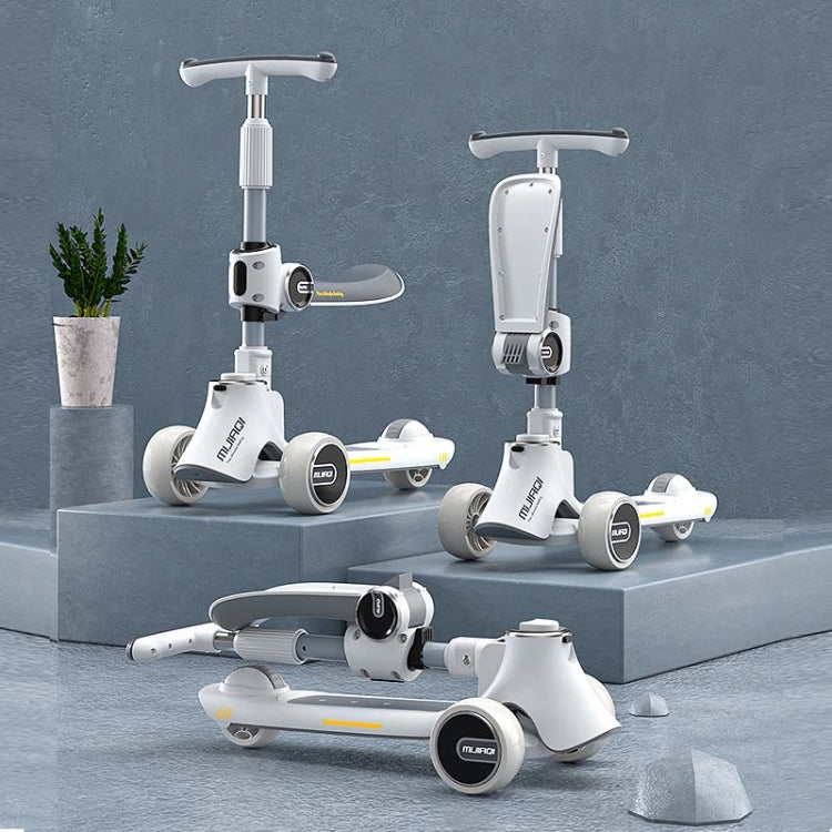 MIJIAQI 01 3 In 1 Multifunctional Foldable Children Scooter with Music and Lights, Spec: