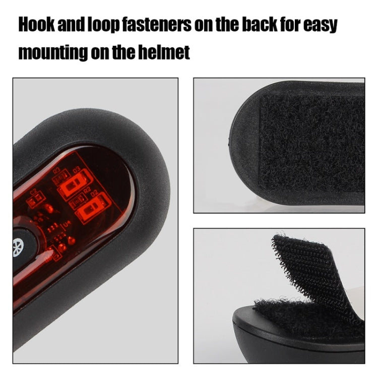 Motorbike Helmet Warning Light USB Rechargeable Waterproof Tail Light