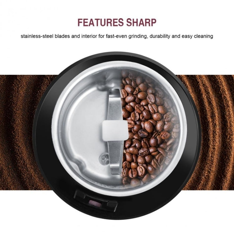 M150A Stainless Steel Electric Mini Coffee Grinder Grain Bean Grinding Machine, Spec: