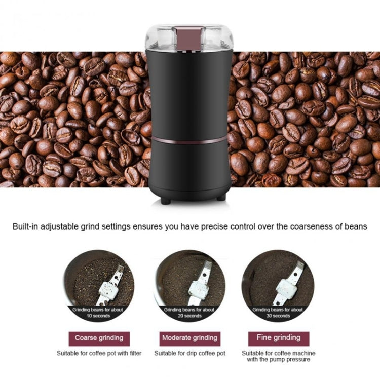 M150A Stainless Steel Electric Mini Coffee Grinder Grain Bean Grinding Machine, Spec: