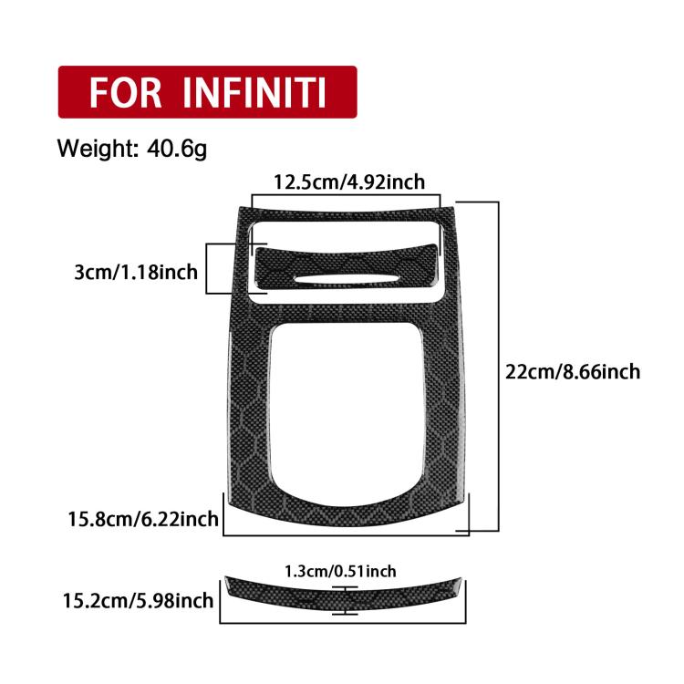 For Infiniti G37/G25/Q60 3pcs /Set Shift Panel A Model Sticker