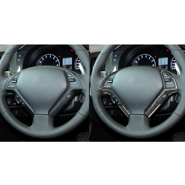 For Infiniti G35/G37/G25/Q60 6pcs /Set Steering Wheel Decorative Cover Trim Sticker