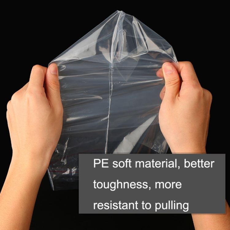 100 PCS / Set PE Clothing Packaging Bag Transparent Self-Stick Bag Jewelry Plastic Sealed Bag, Size: