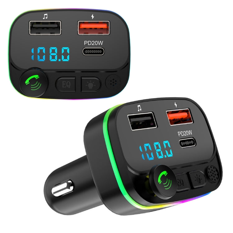 Car MP3 Bluetooth Hands-free Player Car FM Transmitter