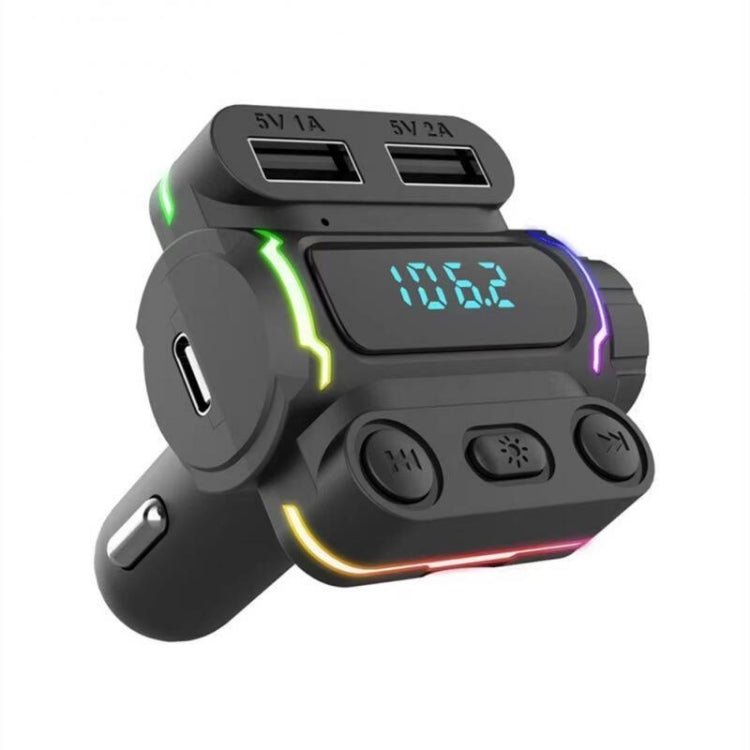 P7 PD20W QC3.0 Dual Fast Charging Car MP3 Player FM Transmitter