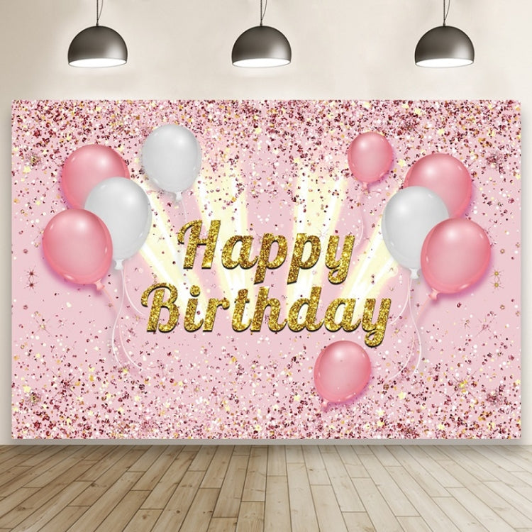 1.5x1m Cartoon Digital Birthday Balloon Party Scene Photographic Backdrop