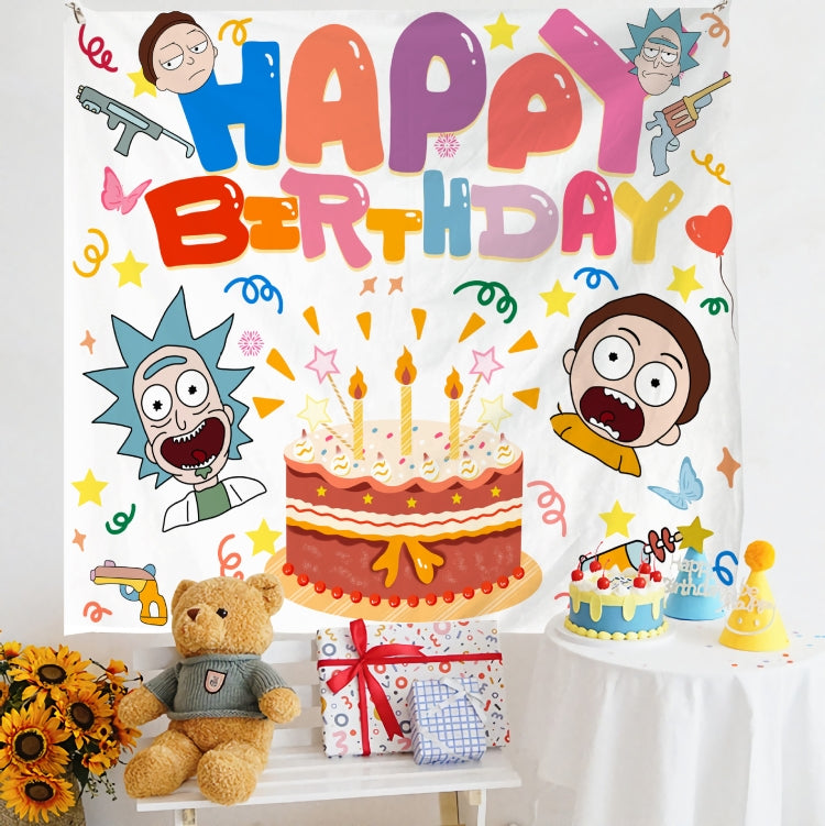 Birthday Layout Hanging Cloth Children Photo Wall Cloth, 150x180cm Velvet