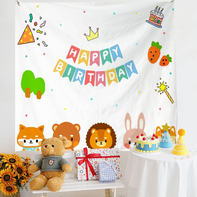 Birthday Layout Hanging Cloth Children Photo Wall Cloth, 150x180cm Velvet