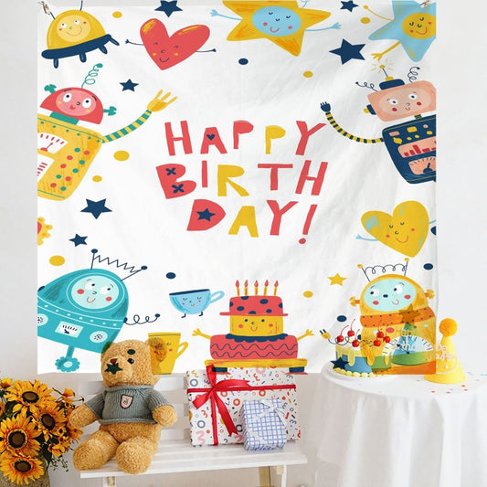 Birthday Layout Hanging Cloth Children Photo Wall Cloth, 150x230cm Velvet
