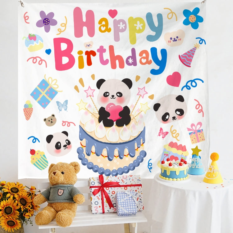 Birthday Layout Hanging Cloth Children Photo Wall Cloth, 150x230cm Velvet