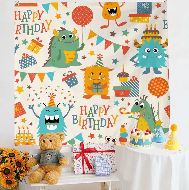 Birthday Layout Hanging Cloth Children Photo Wall Cloth, 150x230cm Velvet