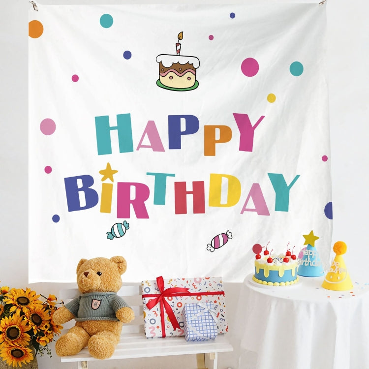 Birthday Layout Hanging Cloth Children Photo Wall Cloth, 180x200cm Velvet
