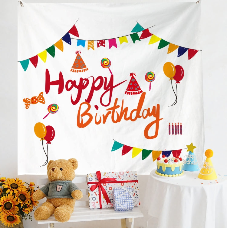Birthday Layout Hanging Cloth Children Photo Wall Cloth, 180x200cm Velvet