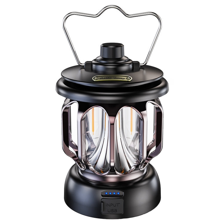 LH-B46 LED Retro Tent Light Convenient USB Charging Camping Light