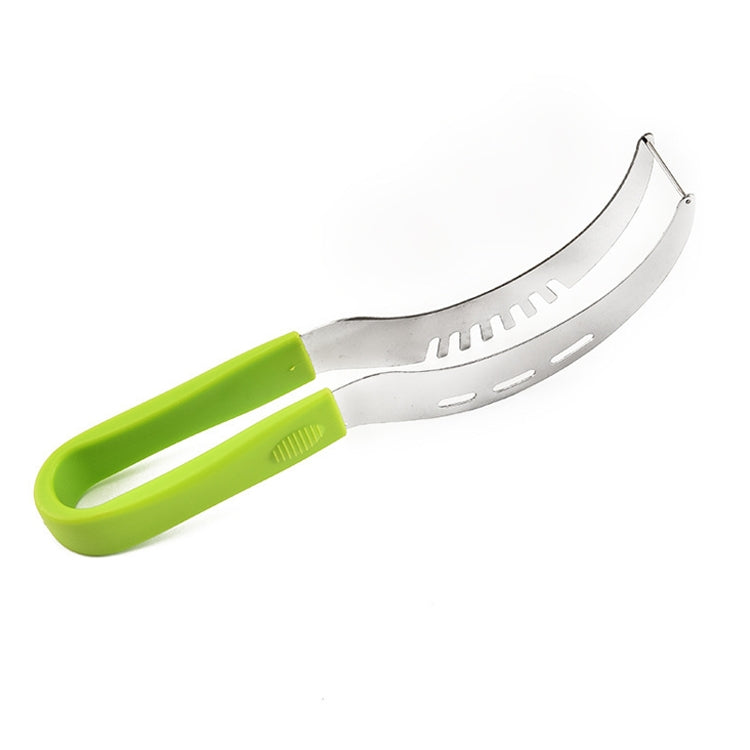 YG-WS03 Stainless Steel Watermelon Clip Easy Access Integrated Plastic Handle Cantaloupe Cut Fruit Cutting Device