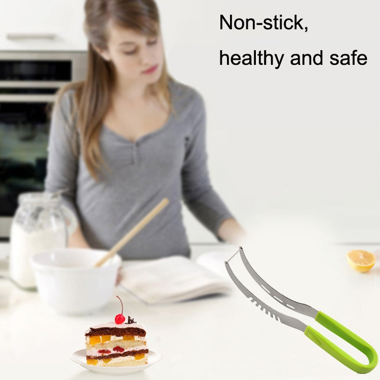 YG-WS03 Stainless Steel Watermelon Clip Easy Access Integrated Plastic Handle Cantaloupe Cut Fruit Cutting Device