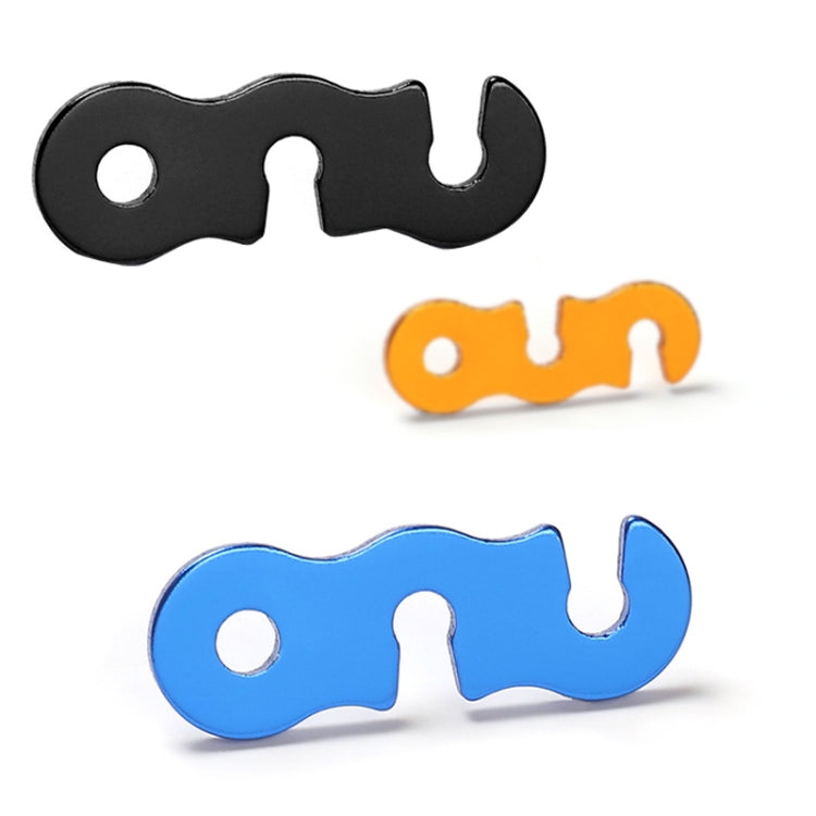 10pcs Outdoor Barracks Aluminum Alloy Umbrella Rope Buckle S-shaped Wind Rope Buckle