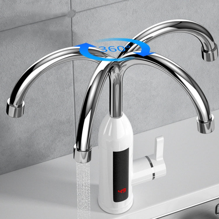 Smart Household Digital Display Instant Hot Kitchen Electric Faucet, Plug: