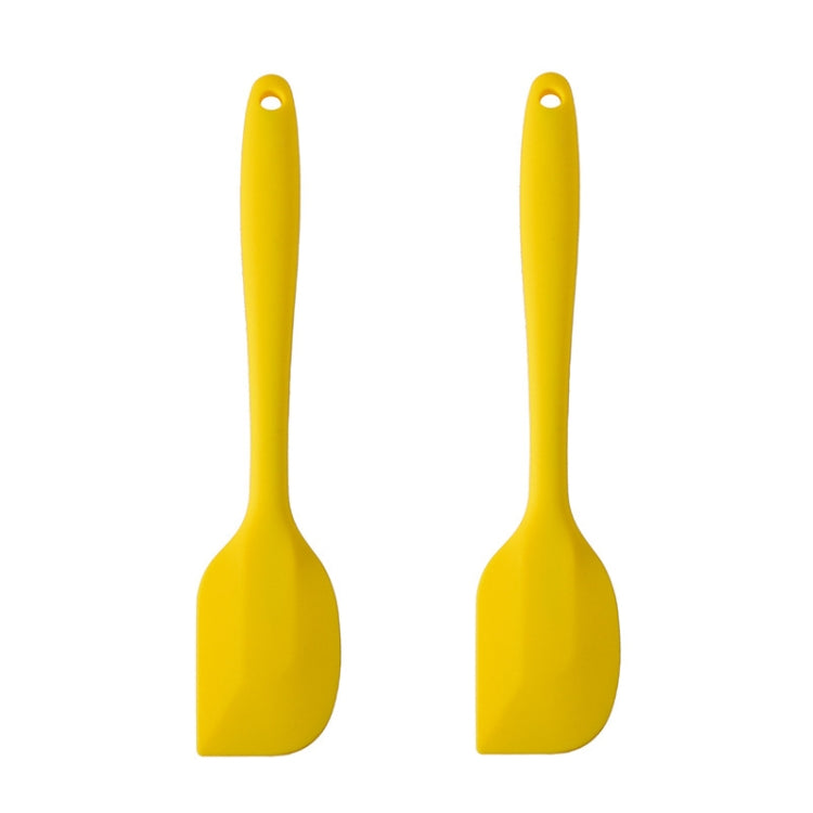 2pcs Large Integrated Silicone Scraper Chocolate Cream Mixing Knife