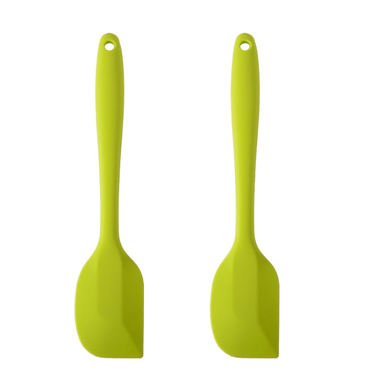 2pcs Large Integrated Silicone Scraper Chocolate Cream Mixing Knife, Large Black, Large Green, Large Purple, Large Orange, Large Red, Large Pink, Large Yellow, Large Blue