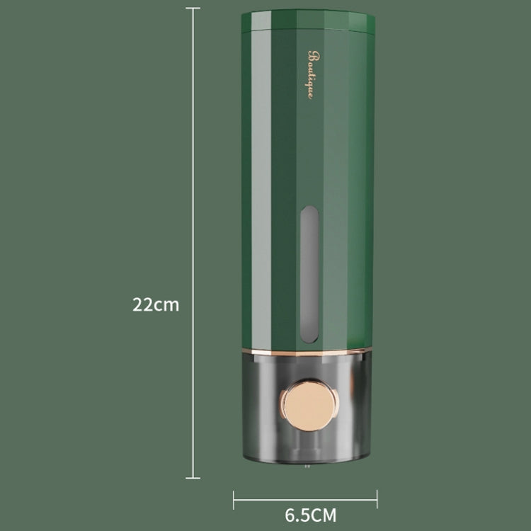 Wall Mounted Manual Soap Liquid Hotel Handwashing Bathroom Bathing Foam Soap Dispenser, 450ml/Dark Green, 450ml/White