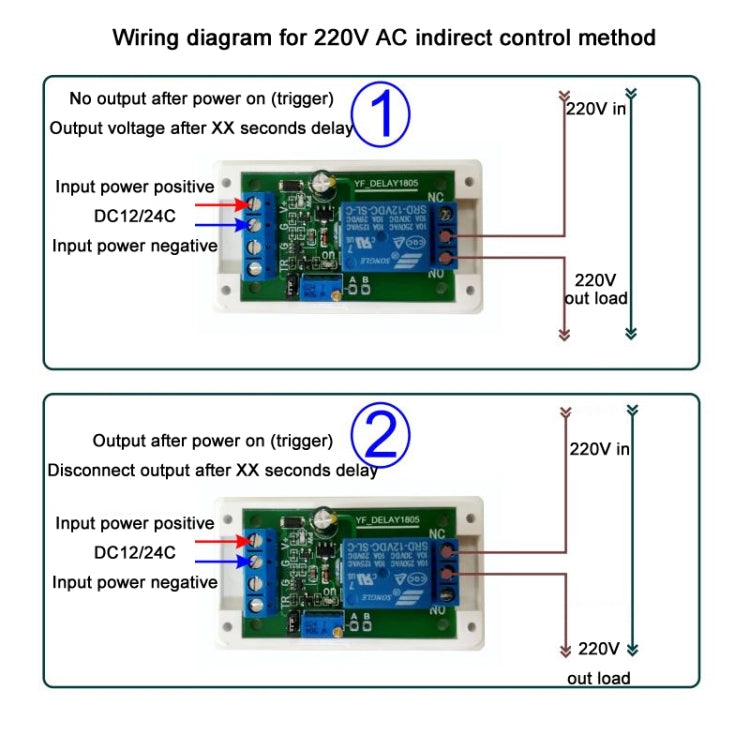 12V Protected Start Delay Relay Module