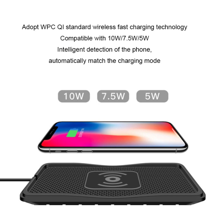 C3 15W Car QI Wireless Charger Launch Pad Anti-slip Mat