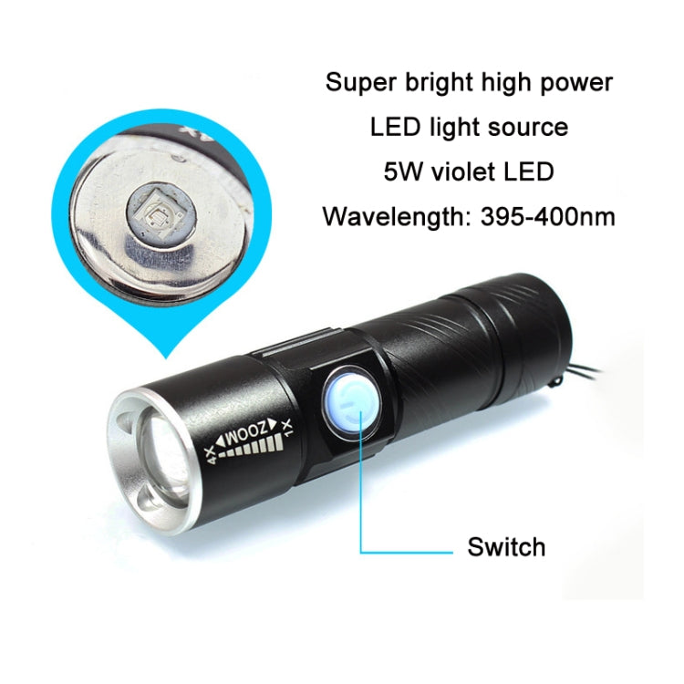 USB Ultraviolet Flashlight Jade Identification Fluorescence Detector