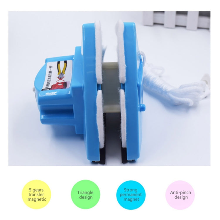 Adjustable Magnetic Window Cleaner Double-Side Glass Wiper Brush