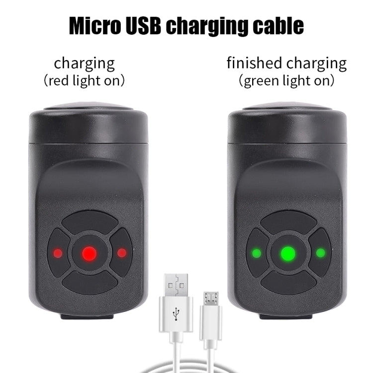 Bicycle 120db Electric Bell 4 Modes Rechargeable Cycling Anti-theft Alarm Horn