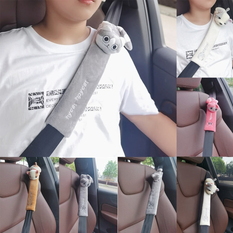 002 Cute Cartoon Thicked Seat Belt Anti-Strangled Protective Cushion, Length: